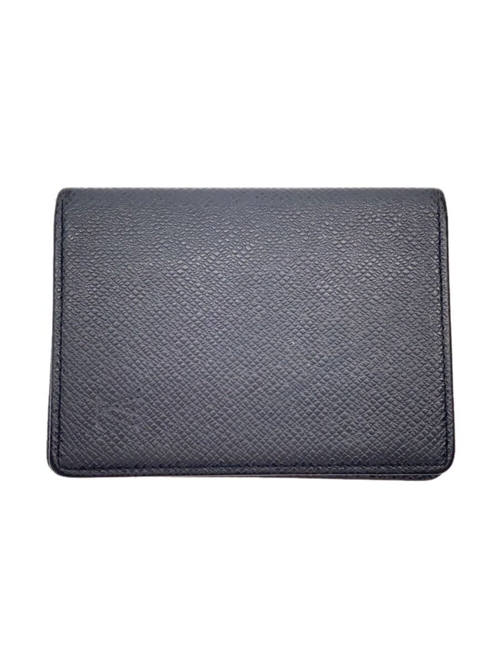 LOUIS VUITTON Card Case Wallet Leather Black
